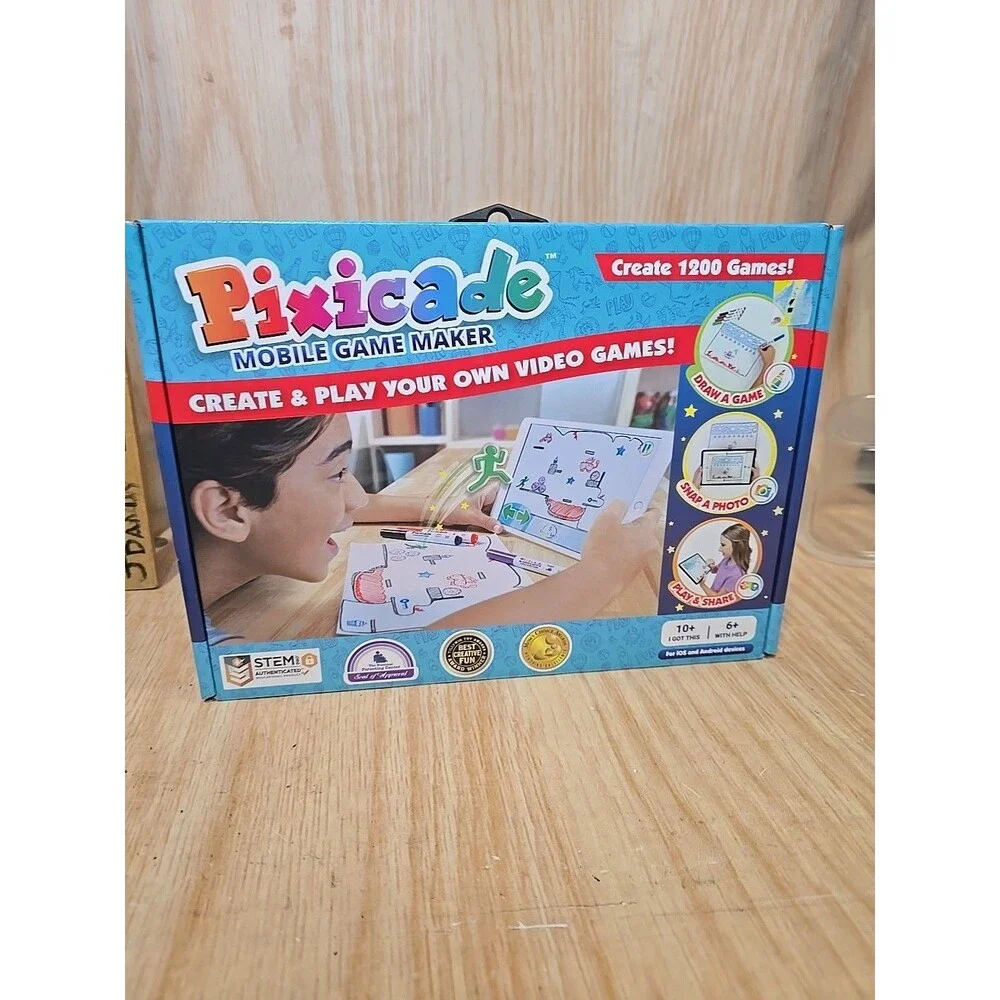 NEW, SEALED Pixicade Plus Mobile Game Maker. Create Unlimited games!